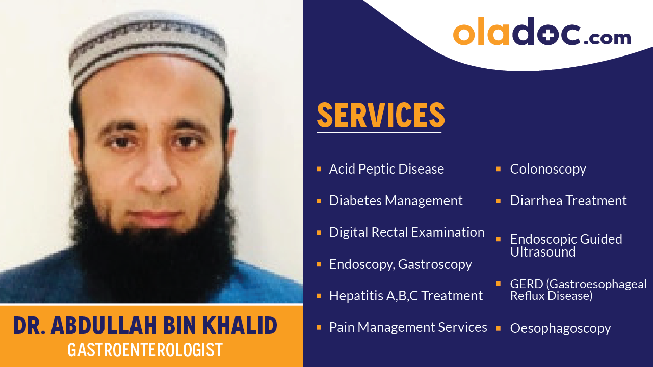 Services provided by Dr. Abdullah Bin Khalid